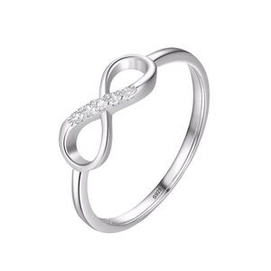 925 Sterling Silver Infinity Love Cubic Zirconia Ring